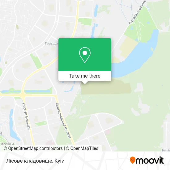 Карта Лісове кладовище