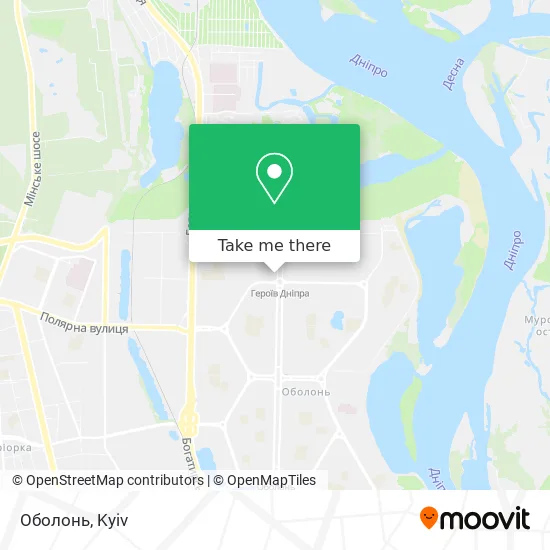 Оболонь map