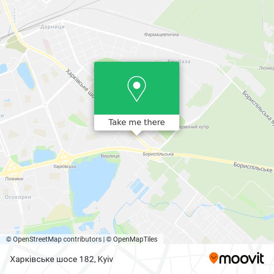 Харківське шосе 182 map