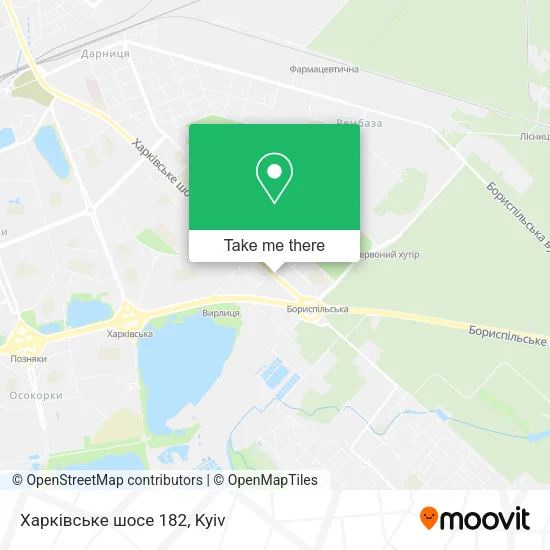 Карта Харківське шосе 182