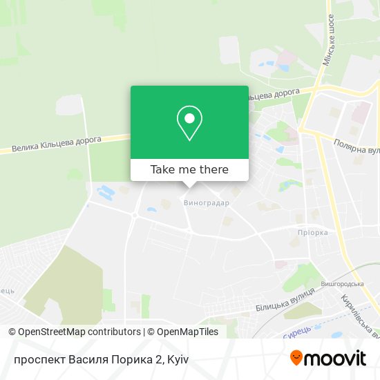 проспект Василя Порика 2 map