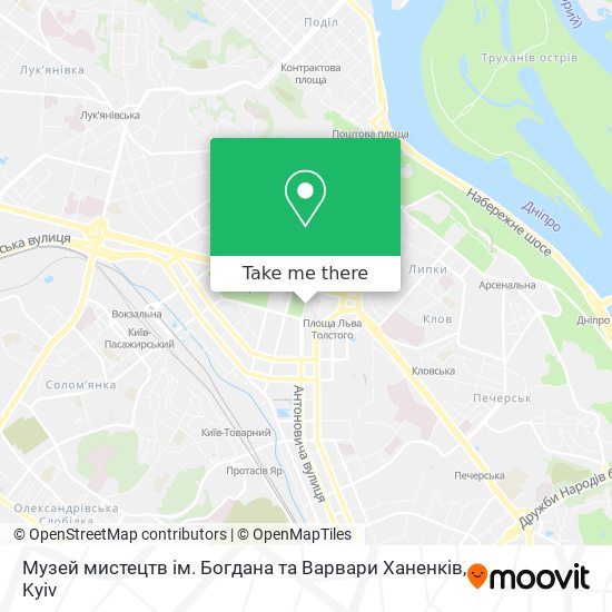 Музей мистецтв ім. Богдана та Варвари Ханенків map