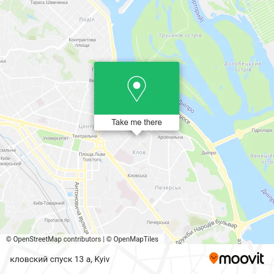 Карта кловский спуск 13 а