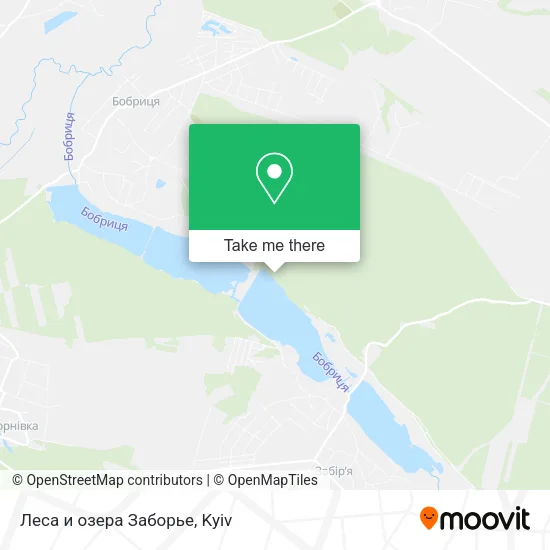 Карта Леса и озера Заборье