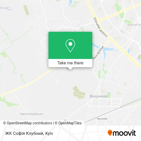 Карта ЖК Софія Клубний