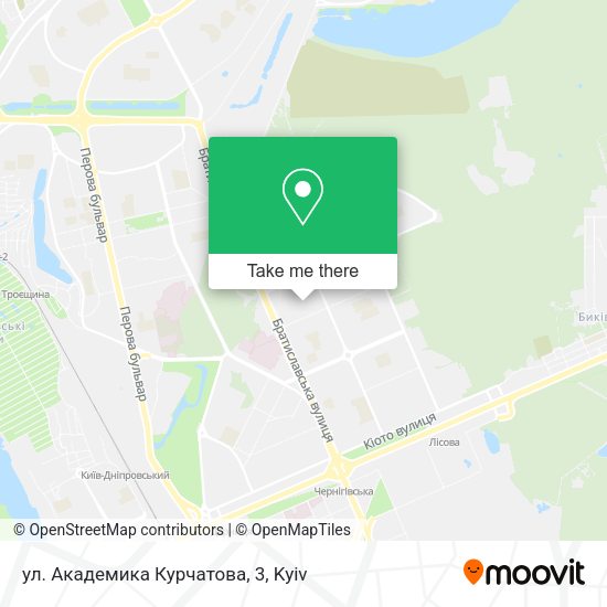 Карта ул. Академика Курчатова, 3