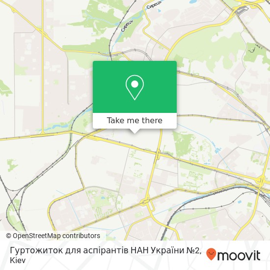 Гуртожиток для аспірантів НАН України №2 map