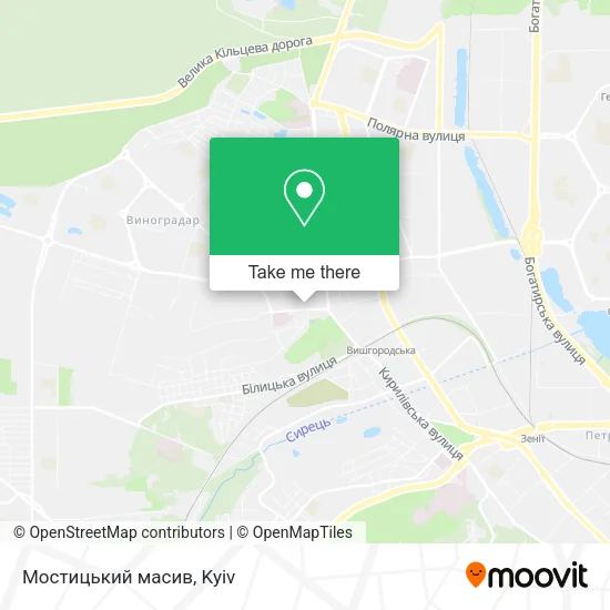 Карта Мостицький масив