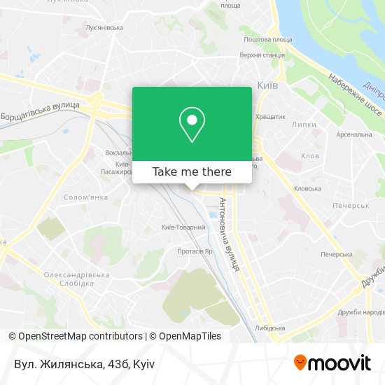 Вул. Жилянська, 43б map