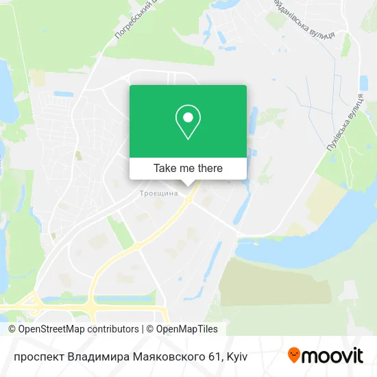 Карта проспект Владимира Маяковского 61