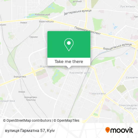 Карта вулиця Гарматна 57