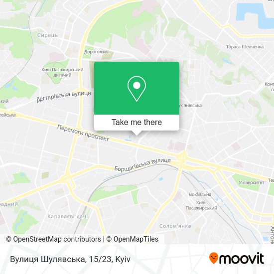 Карта Вулиця Шулявська, 15/23