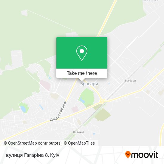 Карта вулиця Гагаріна 8
