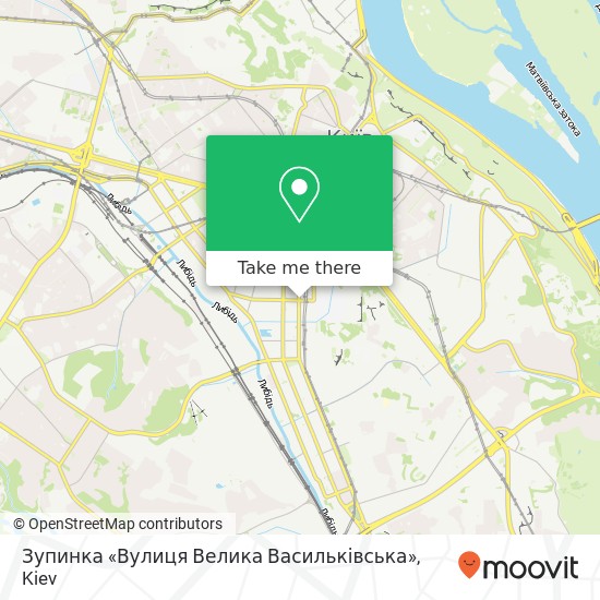 Зупинка «Вулиця Велика Васильківська» map