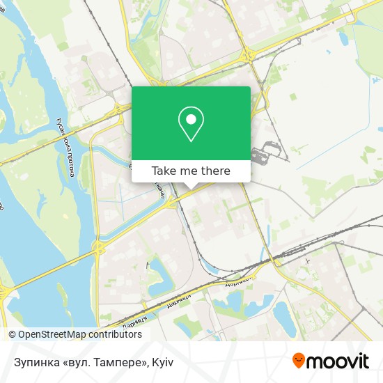 Зупинка «вул. Тампере» map