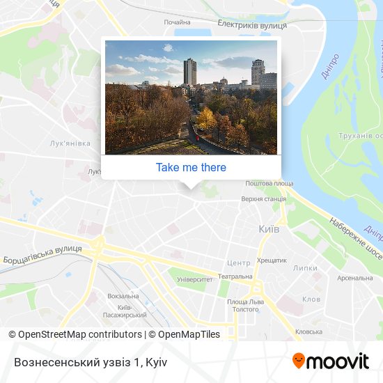 Карта Вознесенський узвіз 1