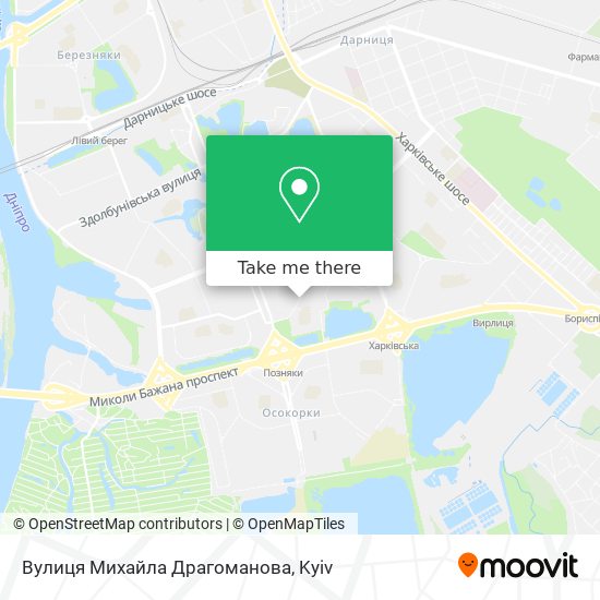 Вулиця Михайла Драгоманова map