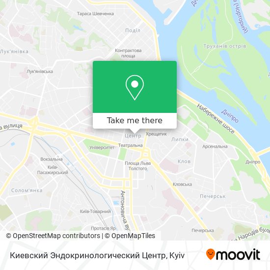 Карта Киевский Эндокринологический Центр