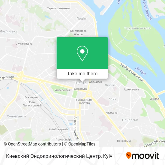 Карта Киевский Эндокринологический Центр