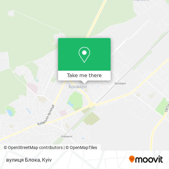 Карта вулиця Блока