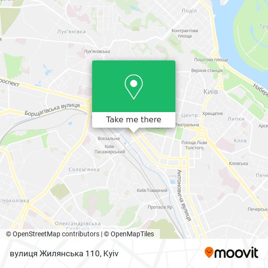 Карта вулиця Жилянська 110
