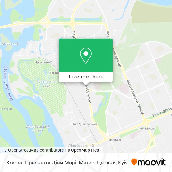 Костел Пресвятої Діви Марії Матері Церкви map