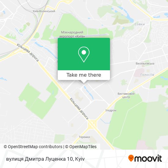 Карта вулиця Дмитра Луценка 10