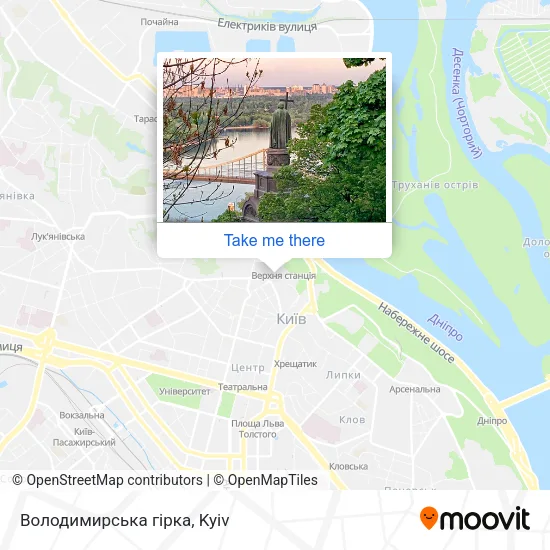Карта Володимирська гірка