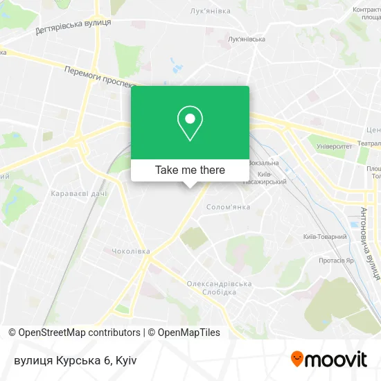 Карта вулиця Курська 6