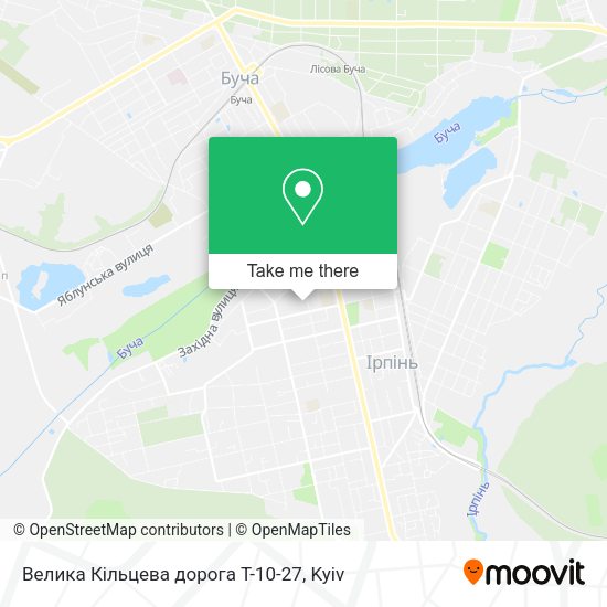 Карта Велика Кільцева дорога T-10-27