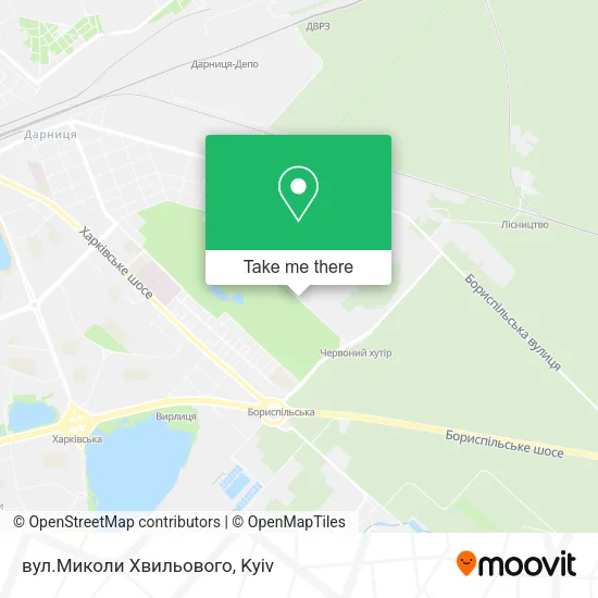 Карта вул.Миколи Хвильового
