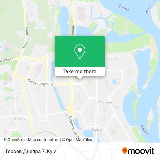Героев Днепра 7 map