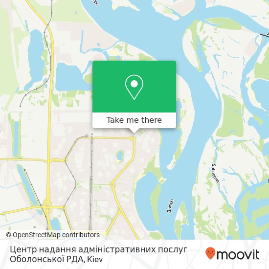 Центр надання адміністративних послуг Оболонської РДА map