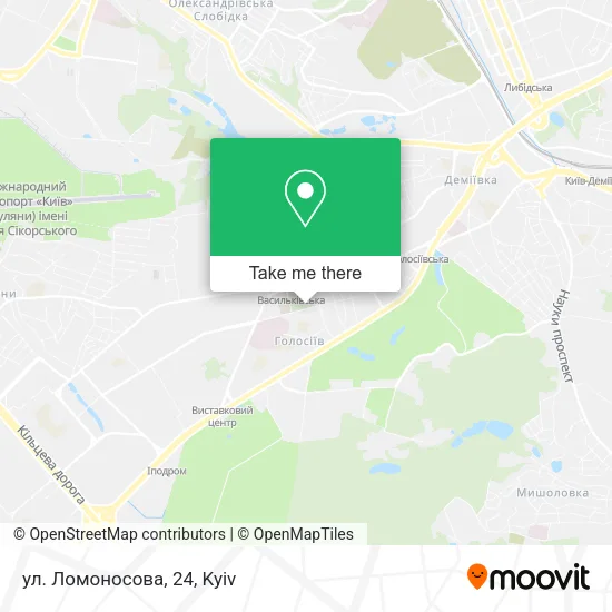 Карта ул. Ломоносова, 24
