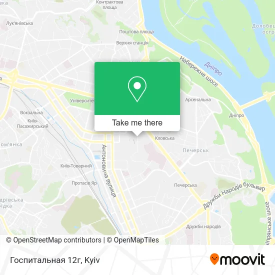 Карта Госпитальная 12г