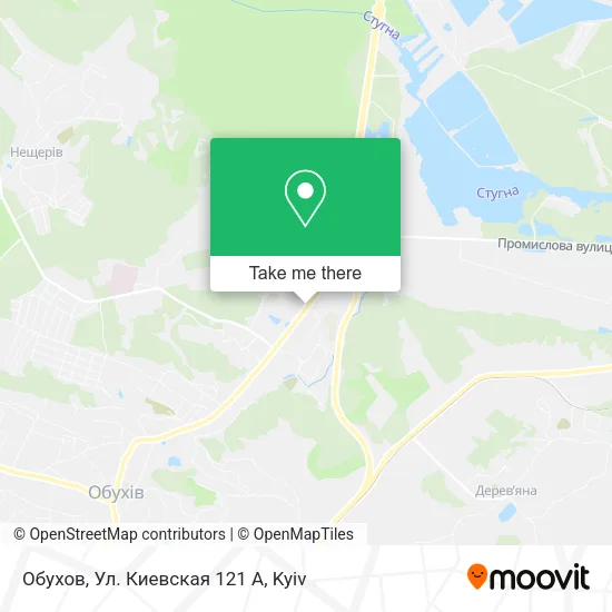 Карта Обухов, Ул. Киевская 121 А