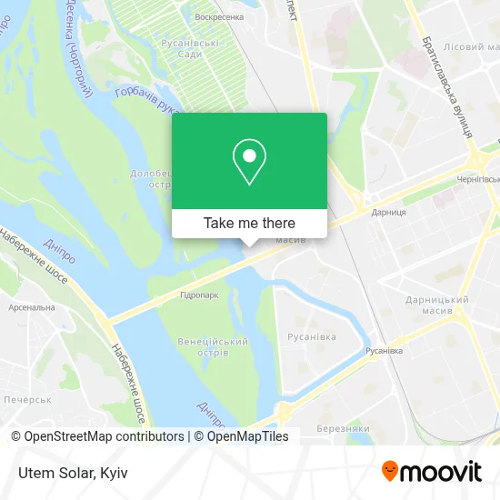 Utem Solar map
