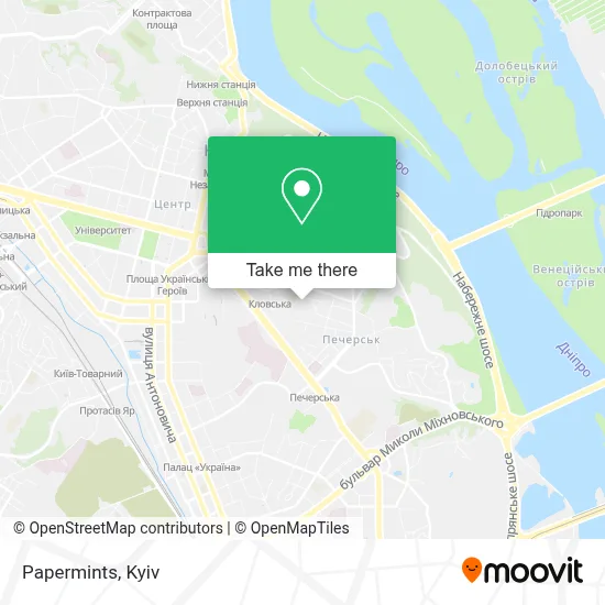 Papermints map