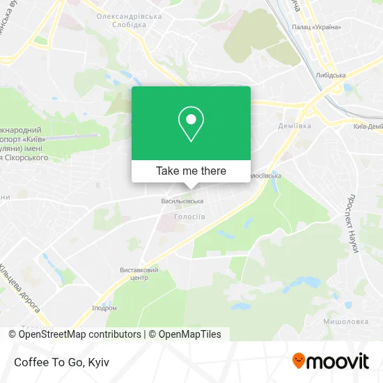 Coffee To Go map
