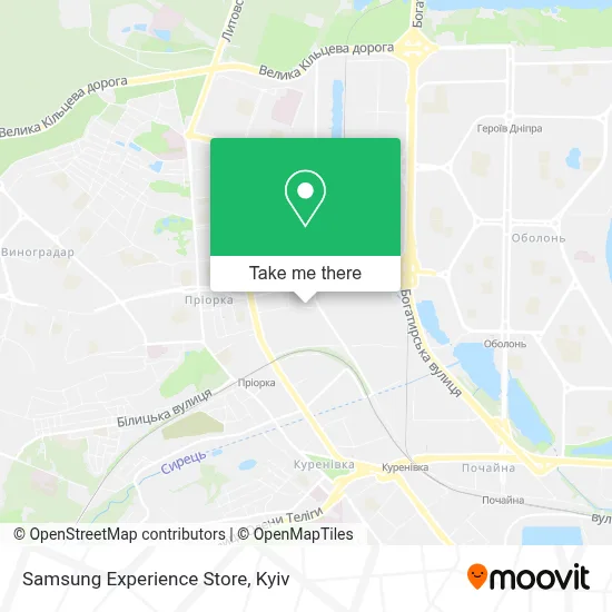Samsung Experience Store map