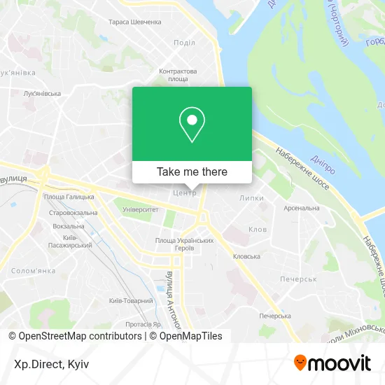 Xp.Direct map