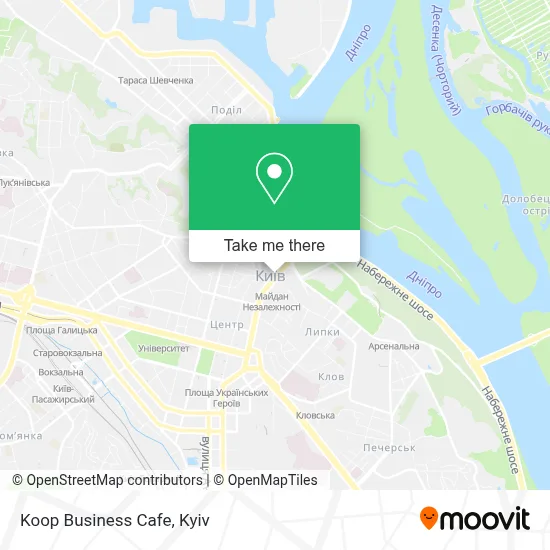 Koop Business Cafe map