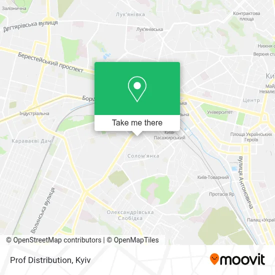Prof Distribution map
