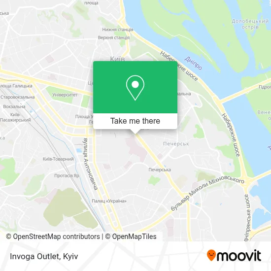 Invoga Outlet map