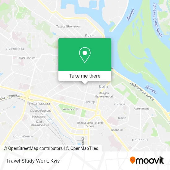 Travel Study Work map