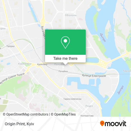 Origin Print map