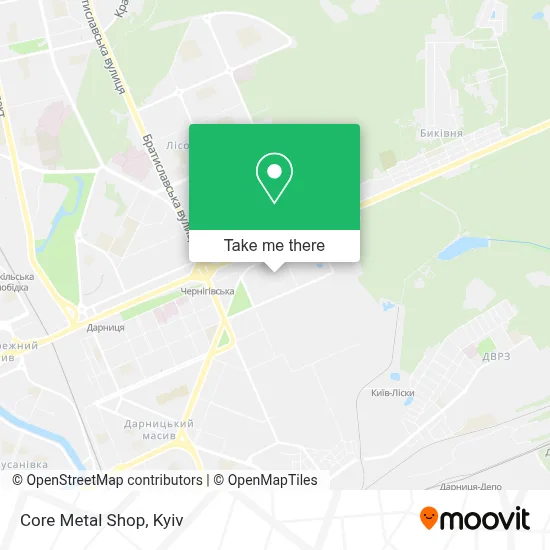 Core Metal Shop map