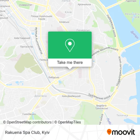 Rakuena Spa Club map