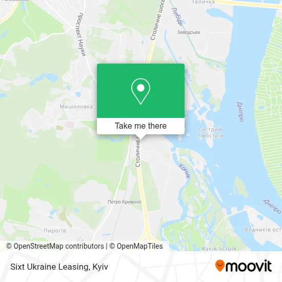 Sixt Ukraine Leasing map