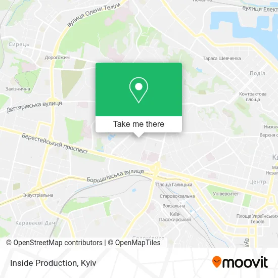 Inside Production map